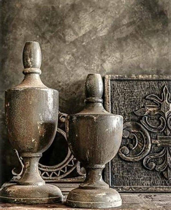 Nostalgisch foto en tekstbordje no. 750 (4 stuks) 2 potten sober