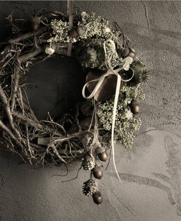 Nostalgisch foto en tekstbordje no. 752 (4 stuks) krans sober