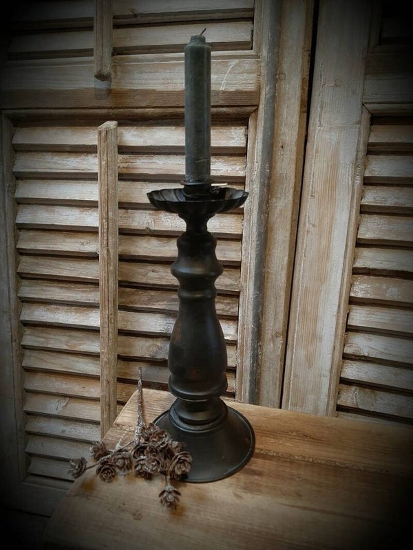 786544 kandelaar L antique black