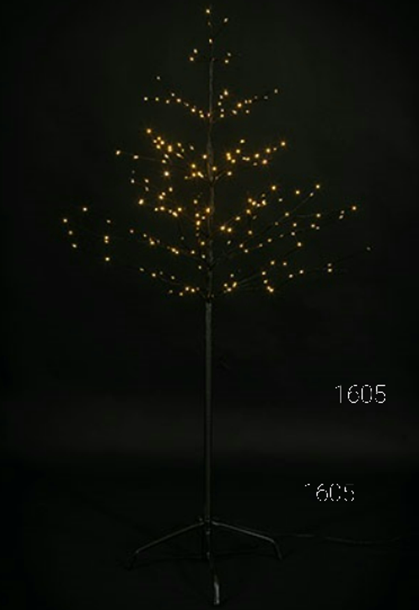 1605  kerstboom 120 cm  200 ledlichtjes warmwit