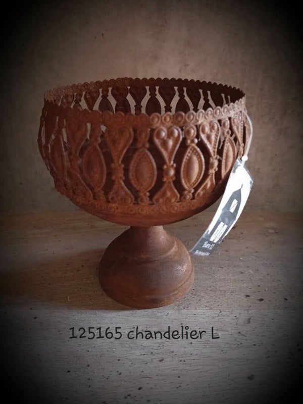 125165 chandelier L rusty