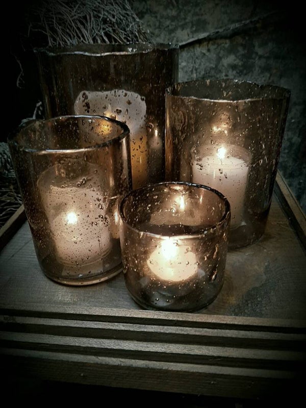 121238 bubbelglas smoked (6 stuks) palletzending of afhalen