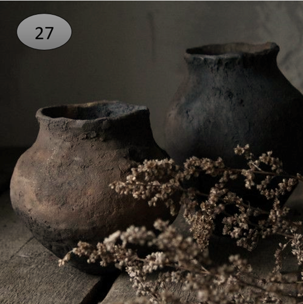 Viltje no.27   2 potten met limonium