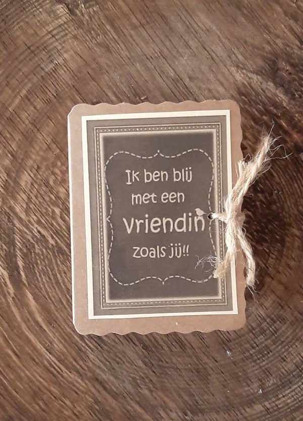 Zoopie ik ben blij met een vriendin zoals jij per 4 verpakt