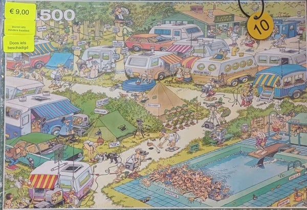 ( 10 doos) Camping Chaos 1500 stukjes