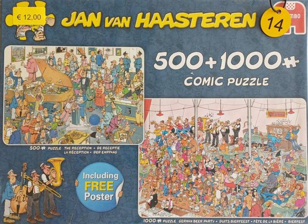 ( 14 doos) Receptie en Duits Bierfeest 500 en 1000 stukjes