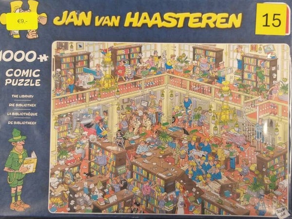 ( 15 doos ) De bibliotheek 1000 stukjes