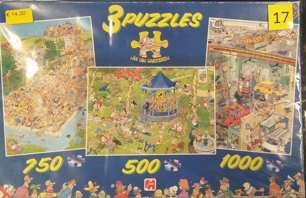 ( 17 doos ) Muziekpaviljoen/Zwembadpret/Cars in the make 500/750/1000 stukjes