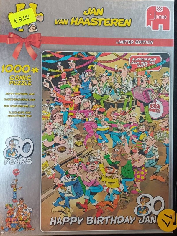 ( 17 doos) Fijne verjaardag Jan 1000 stukjes