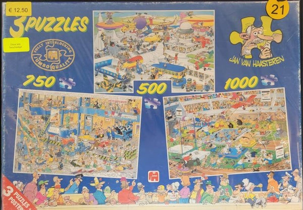 ( 21 doos) Sportsday/The big leak/ Busy airport 500/750/1000 stukjes