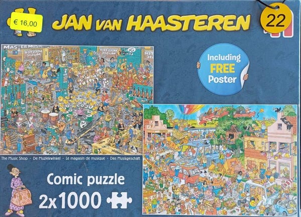 ( 22 doos )  Muziekwinkel/ Vakantiekriebels 2x 1000 stukjes