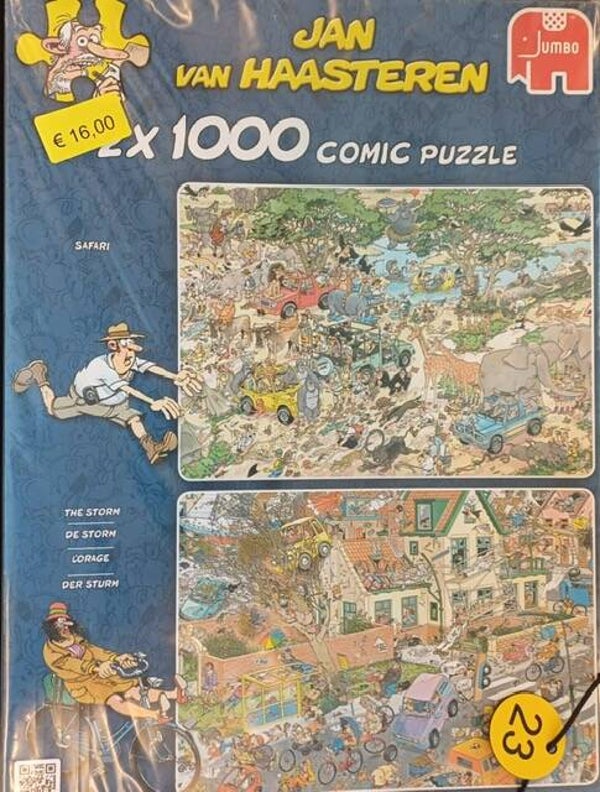 ( 23 doos) Safari / De Storm 2x 1000 stukjes