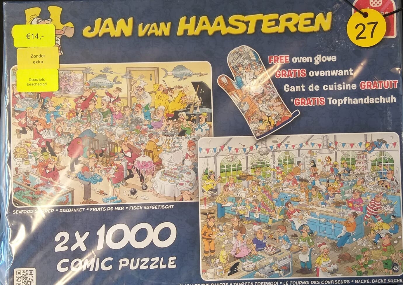 ( 27 doos) Zeebanket / Taartentoernooi 2x 1000 stukjes