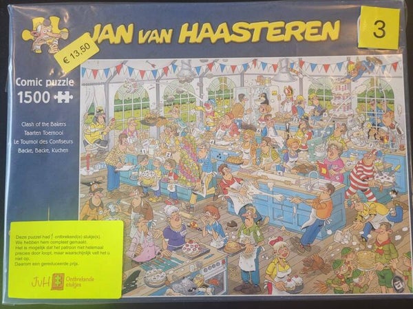 ( 3 doos) Taartentoernooi 1500 stukjes