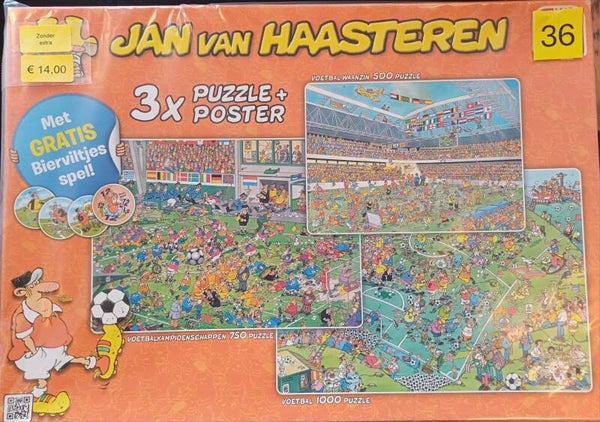 ( 36 doos) VBwaanzin/ VB kampioenschappen/ Voetbal 500/750/1000 st