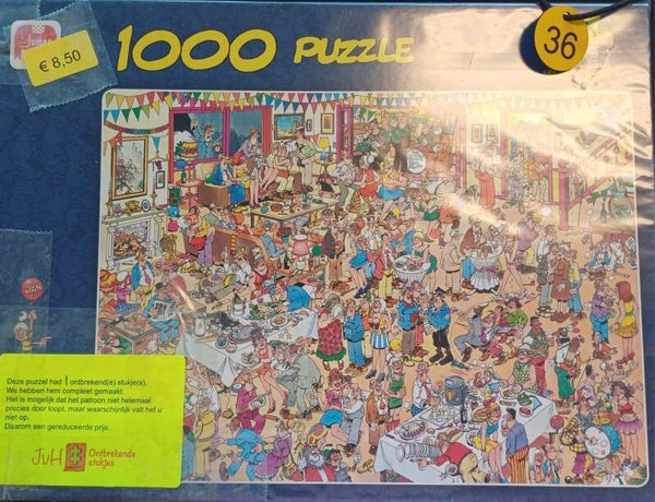 ( 36 doos) Fijne verjaardag 1000 stukjes