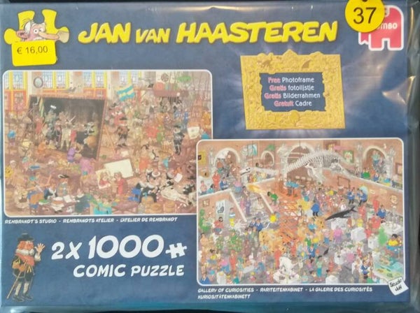 ( 37 doos) Rembrandts atelier/ Rariteitenkabinet 2x 1000 stukjes