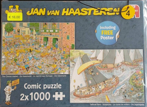 ( 4 doos)  Kaasmarkt en Skutsjesielen 2x 1000 stukjes