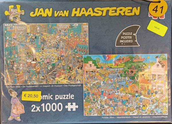 ( 41 doos) Muziekwinkel / Vakantiekriebels 2x 1000 stukjes NIEUW
