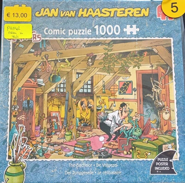 ( 5 doos) De vrijgezel 1000 stukjes NIEUW