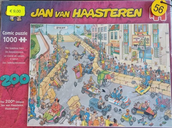 ( 56 doos) Zeepkistenrace 1000 stukjes