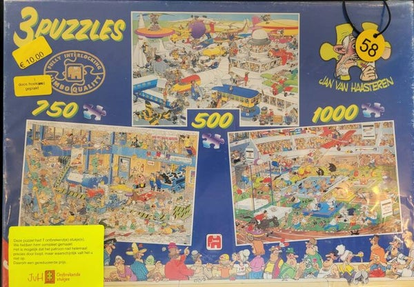 ( 58 doos) Sportsday/The big leak/ Busy airport 500/750/1000 st