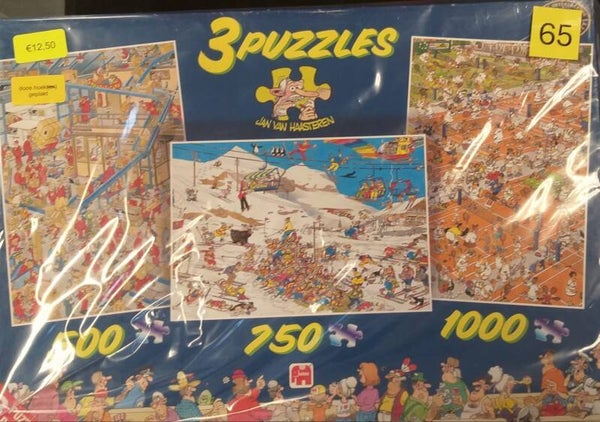 ( 65 doos ) Postkantoor/Wintersport/Tennis 500/750/1000 stukjes