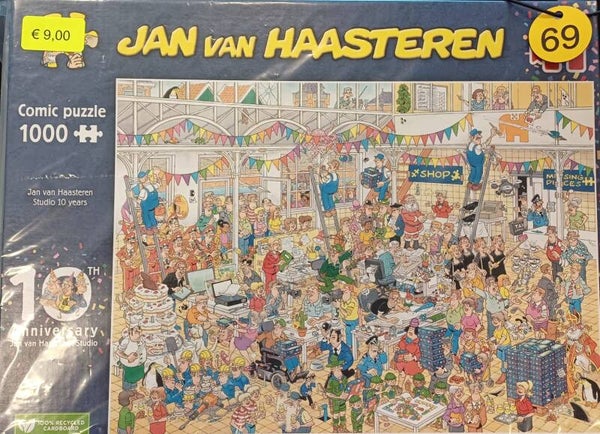 ( 69 doos ) Jan v Haasteren studio 10 years 1000 stukjes