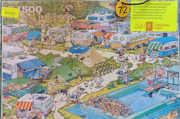 ( 72 doos) Camping Chaos 1500 stukjes