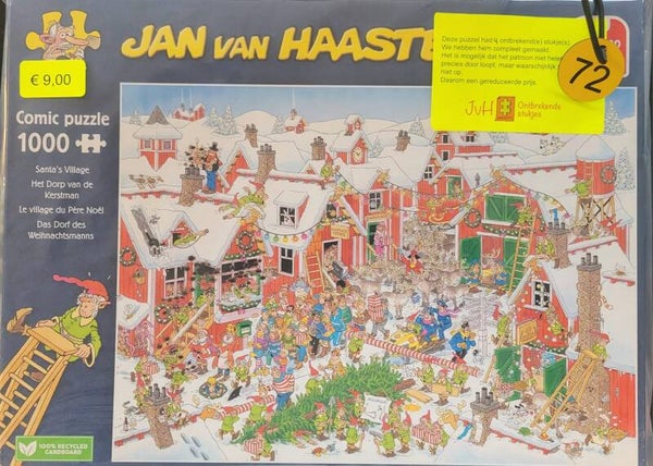 ( 72 doos ) Het dorp van de kerstman 1000 stukjes
