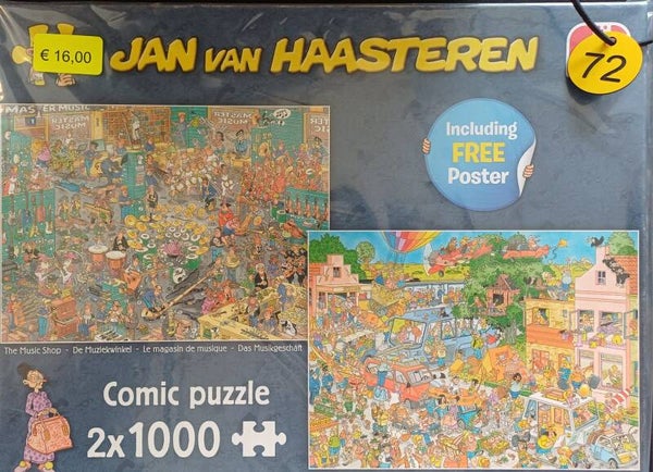 ( 72 doos ) de muziekwinkel / Vakantiekriebels    2x 1000 stukjes