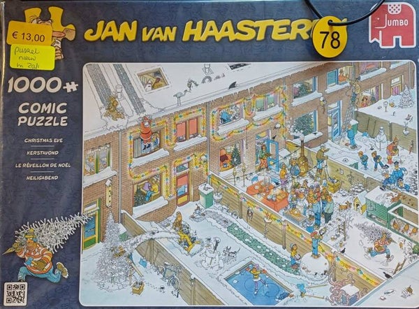 ( 78 doos)  Kerstavond 1000 stukjes NIEUW