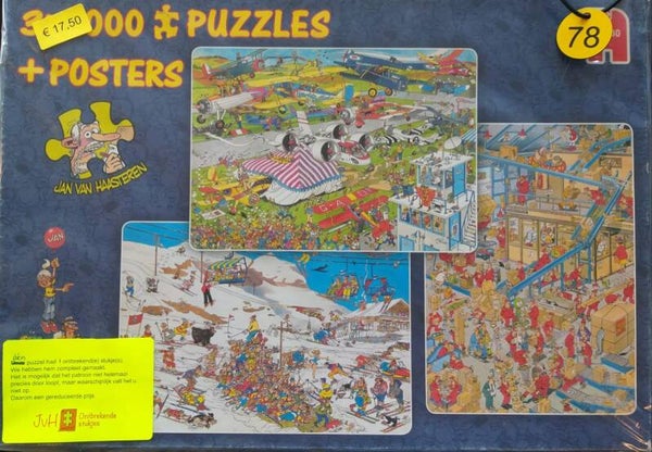 ( 78 doos) Busy airport/Break a leg/ International parcels 3x 1000 st