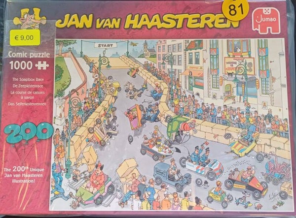( 81 doos) Zeepkistenrace 1000 stukjes
