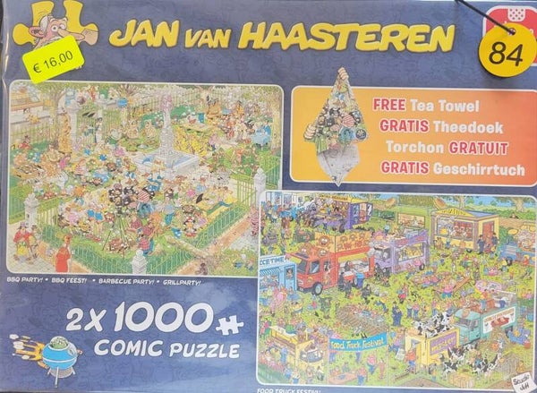 ( 84 doos ) BBQ feest / Foodtruckfestival 2 x 1000 stukjes