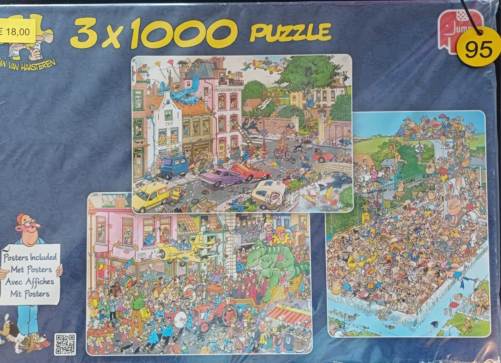 ( 95 doos) Friday 13th/ Carnaval/ Fun around the pool 3x1000 stukjes