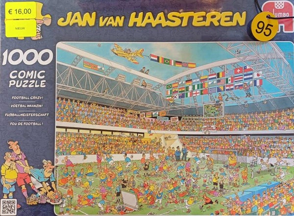 ( 95 doos) Voetbalwaanzin 1000 stukjes NIEUW