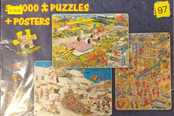 ( 97 doos ) Busy airport/ Break a leg/ International parcels 3x 1000 st