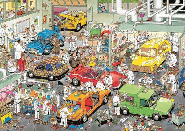 ( 39 zak grijs) In de autospuiterij 1000 stukjes