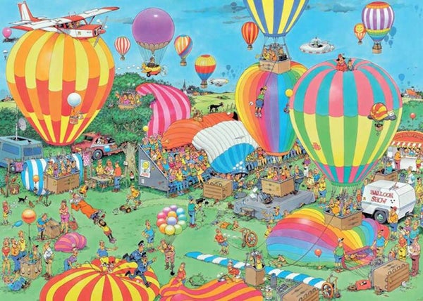 ( 39 zak grijs) Het ballonfestival 1000 stukjes