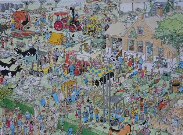 ( 64 zak groen) Boerderijbezoek 1500 stukjes