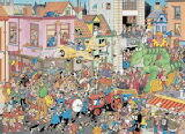 ( 27 zak blauw) Carnaval 1500 stukjes