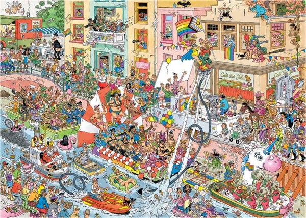 ( 10 zak oranje) Celebrate pride 1000 stukjes NIEUW in zak