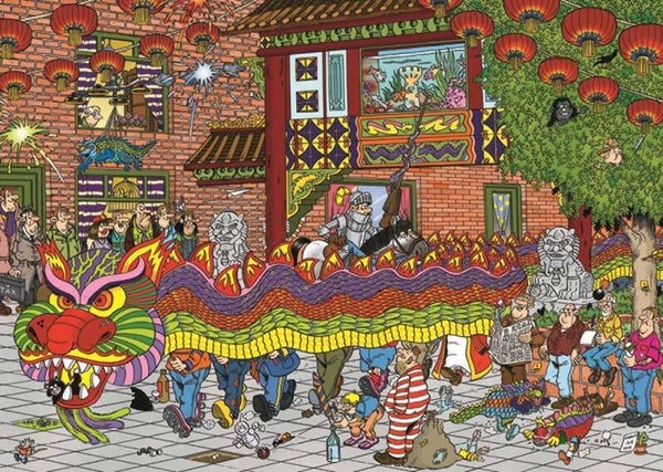 ( 16 zak blauw) Chinees Nieuwjaar 1000 stukjes