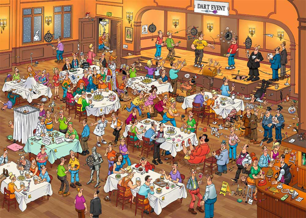 ( 91 zak zwart) Darten 1000 stukjes