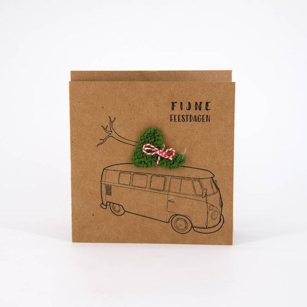 Kerstkaart VW Bus