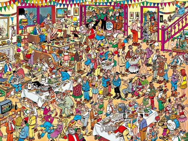 ( 20 zak blauw) Fijne verjaardag Jan 1000 stukjes