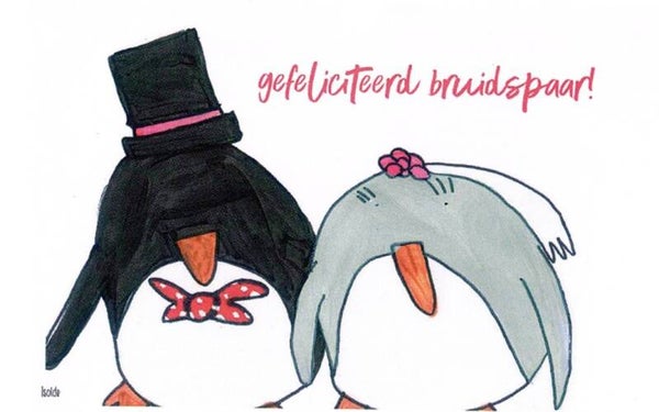 KAART Gefeliciteerd bruidspaar