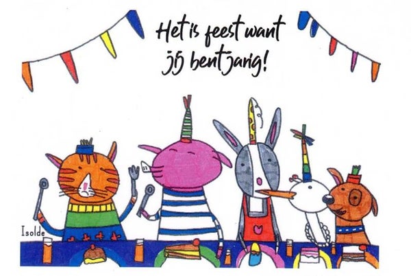 KAART Het is feest van je bent jarig