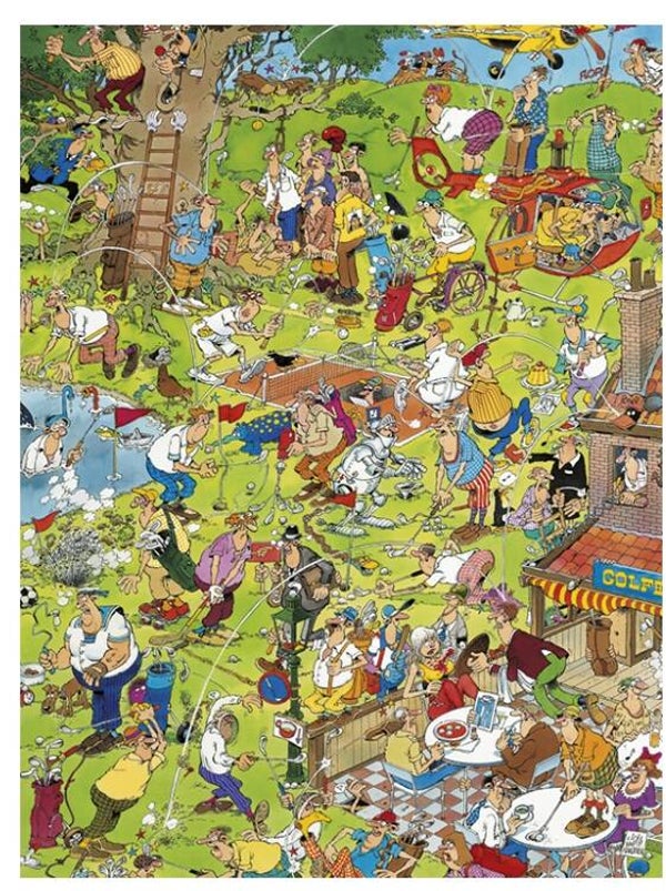 ( 86 zak paars) Golf 1500 stukjes